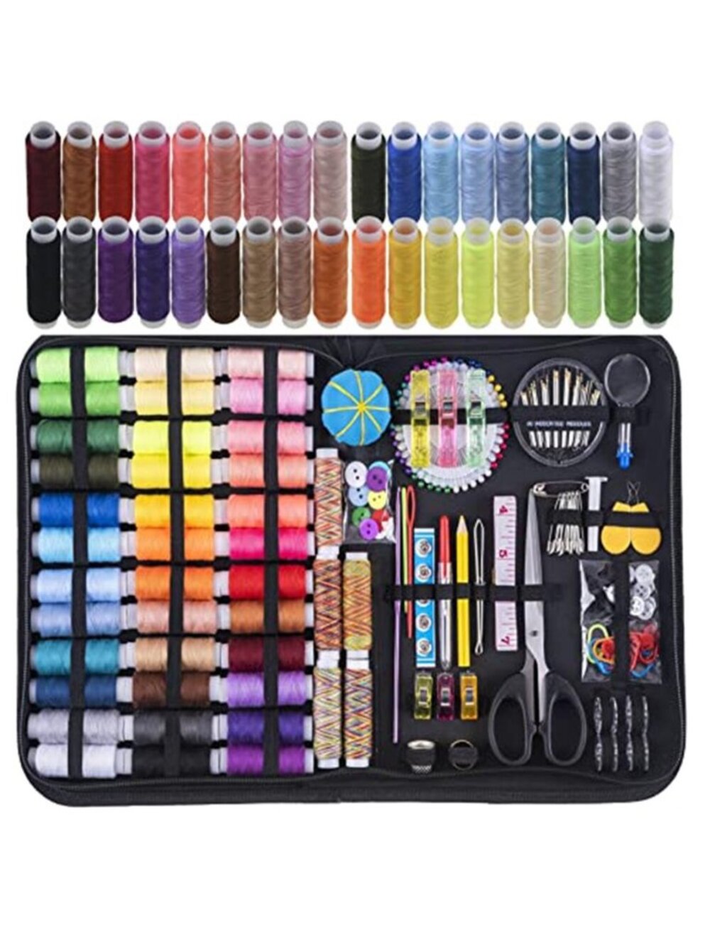Sewing Kit, 200 Premium Sewing Supplies, 41 XL Thread Spools, DIY and Home